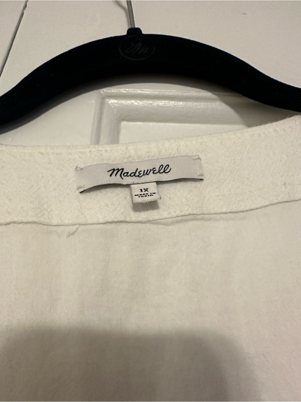Madewell White Linen Wrap Dress With Cap Sleeves View 3